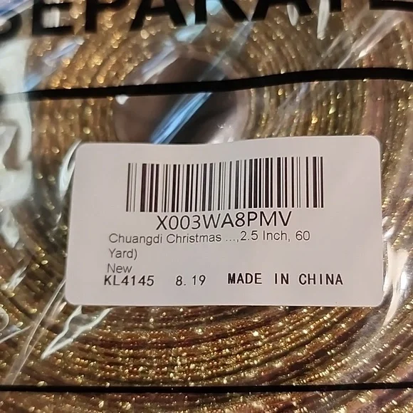 Ribbon 2.5" by 60 yard NEW - Picture 5 of 5